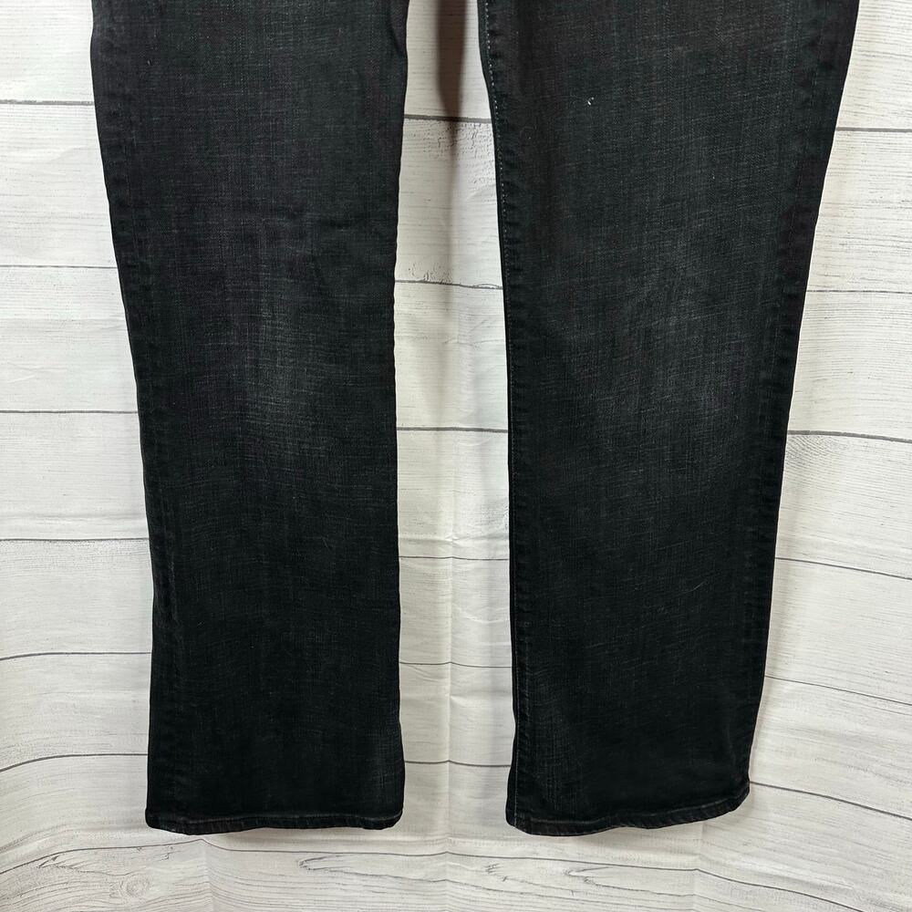 7 For All Mankind 7FAMK size 34 Relaxed Straight Leg Denim Jeans Black - Picture 4 of 11